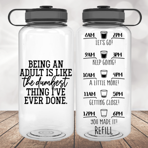Adulting Water Bottle | 34oz