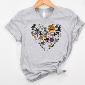 Boo Halloween Heart T-Shirt