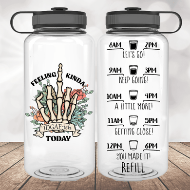 Feeling Kinda IDGAF-ish Today Water Bottle | 34oz