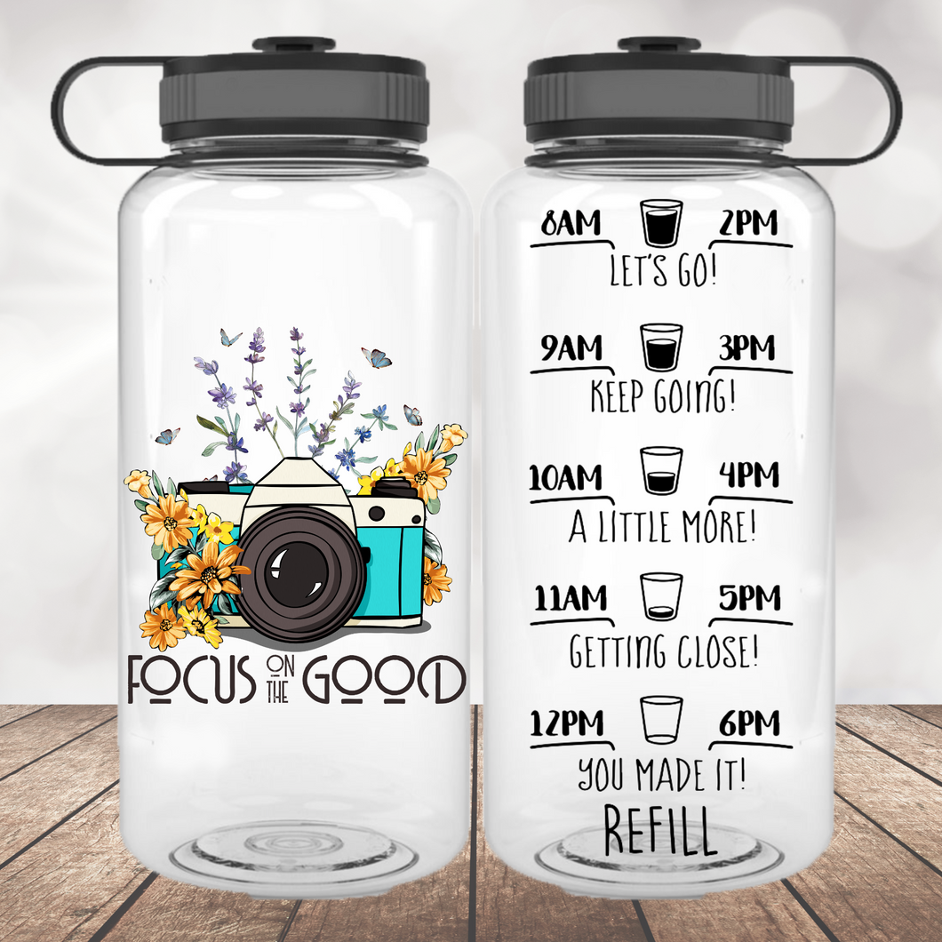 Focus on the Good Water Bottle | 34oz