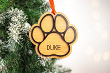 Personalized Paw Print Ornament