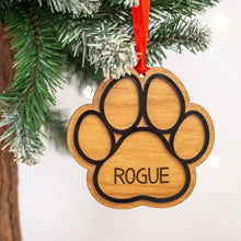 Personalized Paw Print Ornament