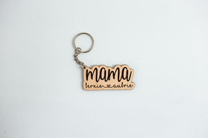 Personalized Mama Keychain