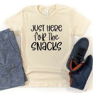 Just Here for the Snacks Kids T-Shirt