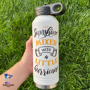 Sunshine Mixed with Hurricane | Insulated Bottle with Straw and Spout
