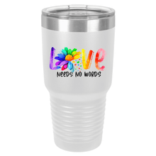 Love Needs No Words | Autism Awareness | Polar Camel Tumbler