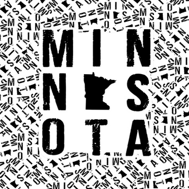 Minnesota Square Design Sticker