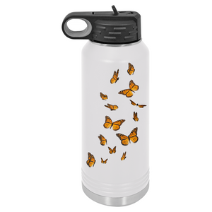 Monarch Butterflies | Insulated Bottle with Straw and Spout