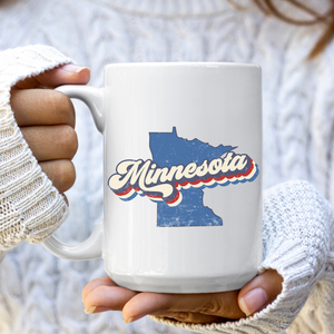 Patriotic Retro Minnesota Mug