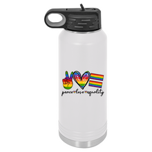 Peace Love Equality | Insulated Bottle with Straw and Spout