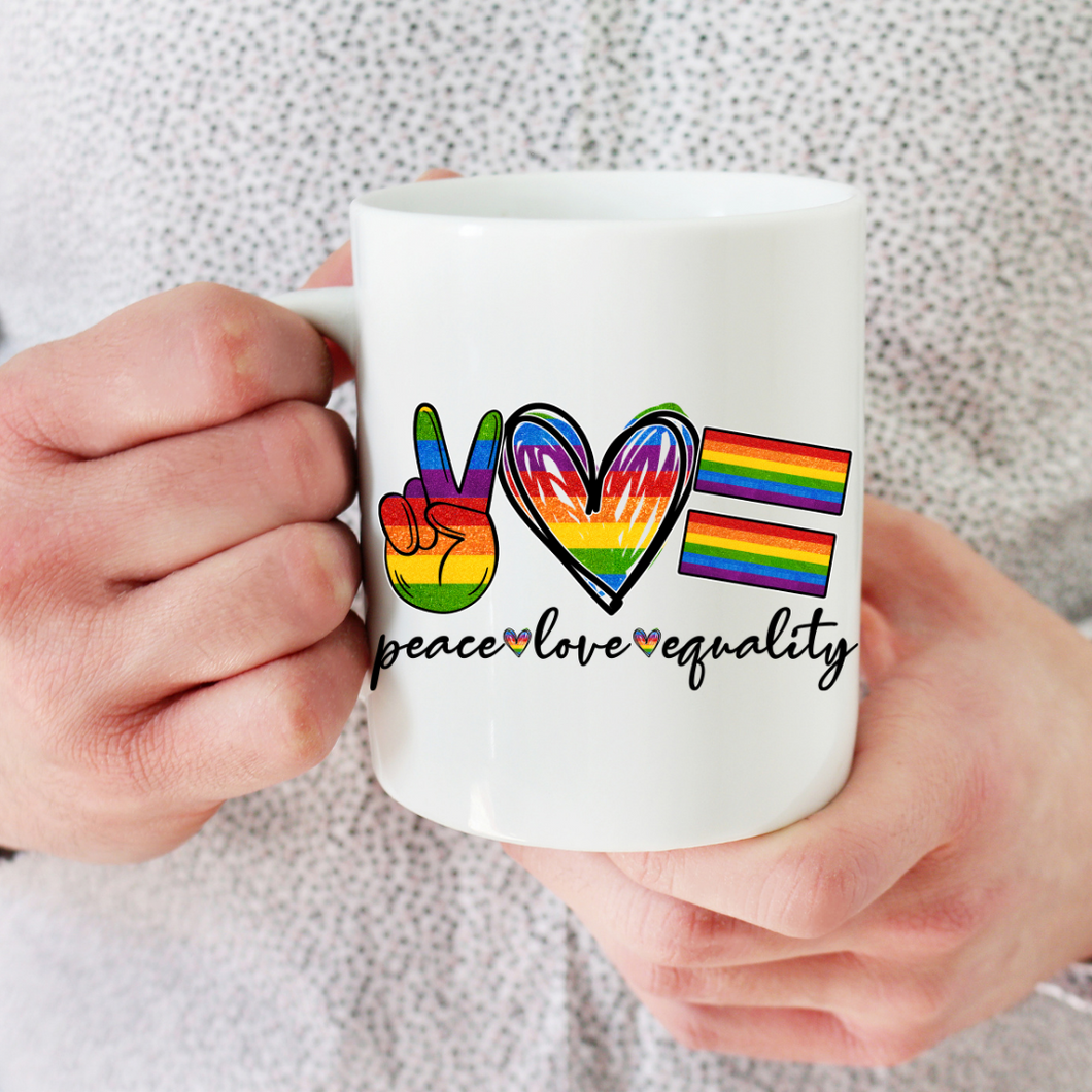 Peace Love Equality Coffee Mug