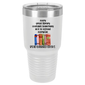 Read Banned Books | Polar Camel Tumbler