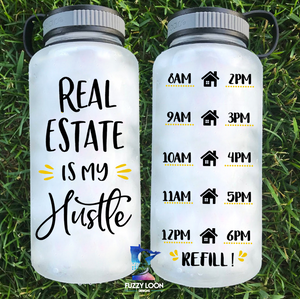 Real Estate is my Hustle Water Bottle | 34oz