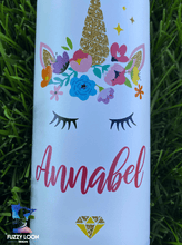 Personalized Unicorn Bottle | Insulated Bottle with Straw and Spout