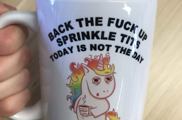 Angry Unicorn Coffee Mug