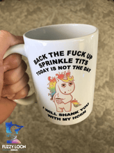 Angry Unicorn coffee mug