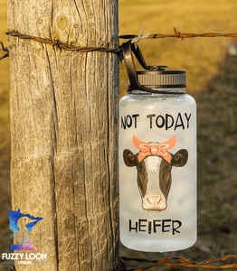 Not Today Heifer Water Bottle | 34oz
