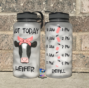 Not Today Heifer Water Bottle | 34oz