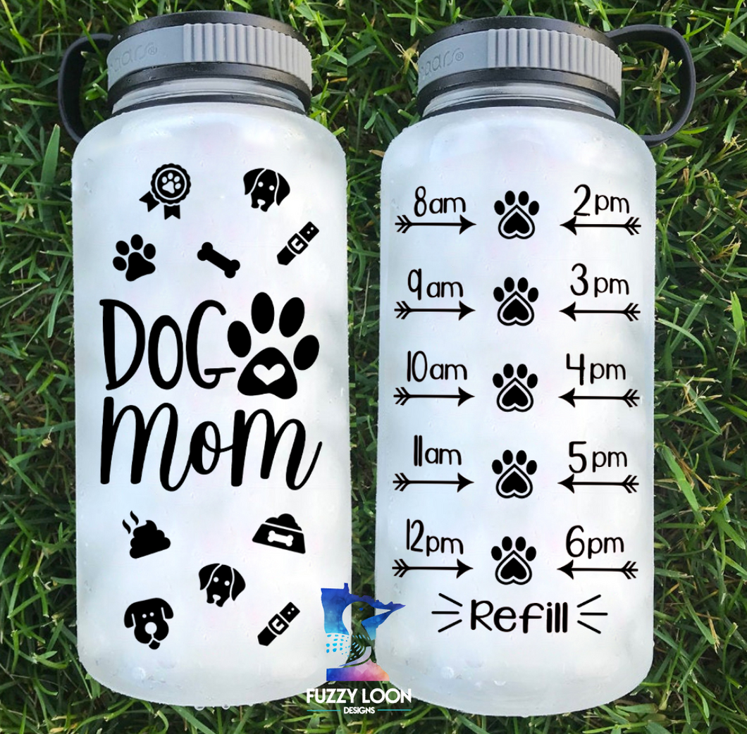 Motivational Dog Mom Water Bottle | 34oz