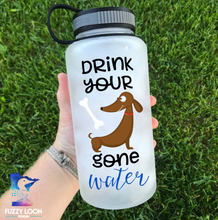 Drink Your Dog Gone Water "Dachshund"  Water Bottle | 34oz