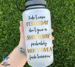Don't Give A Shit Water Bottle | 34oz