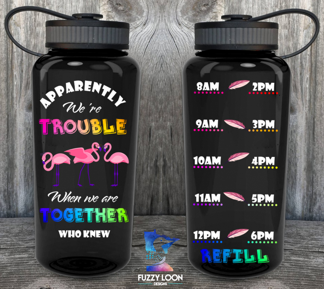 Apparently We're Trouble Water Bottle | 34oz