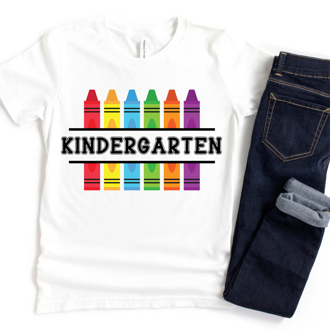 Grade Level Crayon Kids T-Shirt