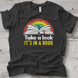 Take a Look It's in a Book Kids T-Shirt