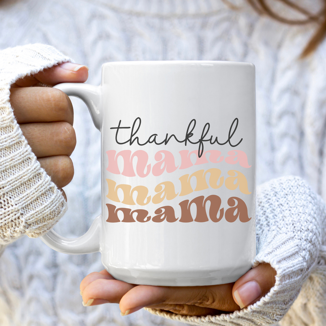 Thankful Mama Retro Mug