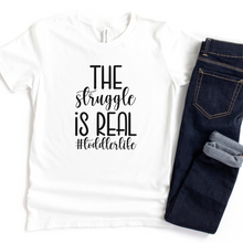 The Struggle is Real #Toddlerlife Kids T-Shirt
