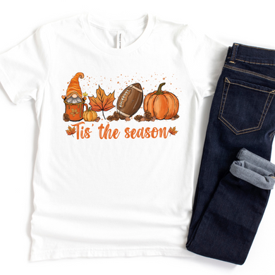 'Tis the Season Gnomes & Football Kids T-Shirt