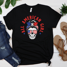 All American Girl Skull T-Shirt