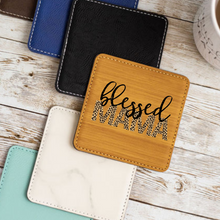 Blessed Mama | Leatherette Coaster Set