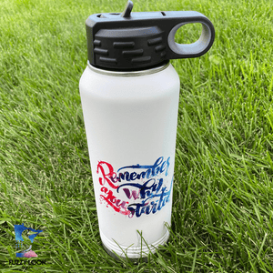 Remember Why You Started | Insulated Bottle with Straw and Spout