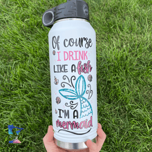 Drink Like a Fish | Insulated Bottle with Straw and Spout