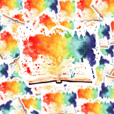 Watercolor Book Sticker