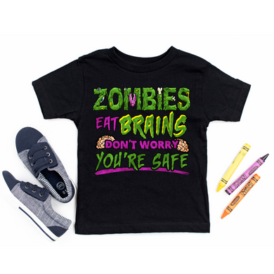 Zombies Eat Brains Kids T-Shirt