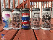 No Regrets Motivational Water Bottle | 34 oz