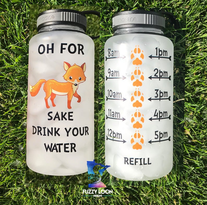 For Fox Sake Water Bottle | 34oz