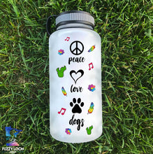 Peace Love Dogs Water Bottle | 34oz