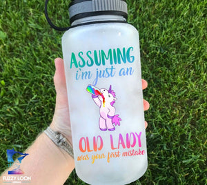 Assuming I'm Just an Old Lady Water Bottle | 34oz