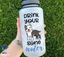 Drink Your Dog Gone Water American Pittbull Water Bottle | 34oz