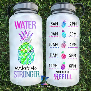 Water Makes Me Stronger Water Bottle | 34oz