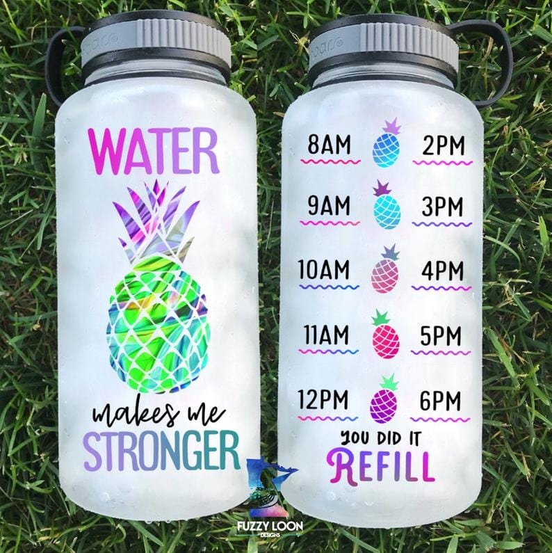 Water Makes Me Stronger Water Bottle | 34oz
