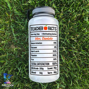 Teacher Facts Water Bottle | 34oz