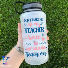 Teacher Voice Water Bottle | 34oz