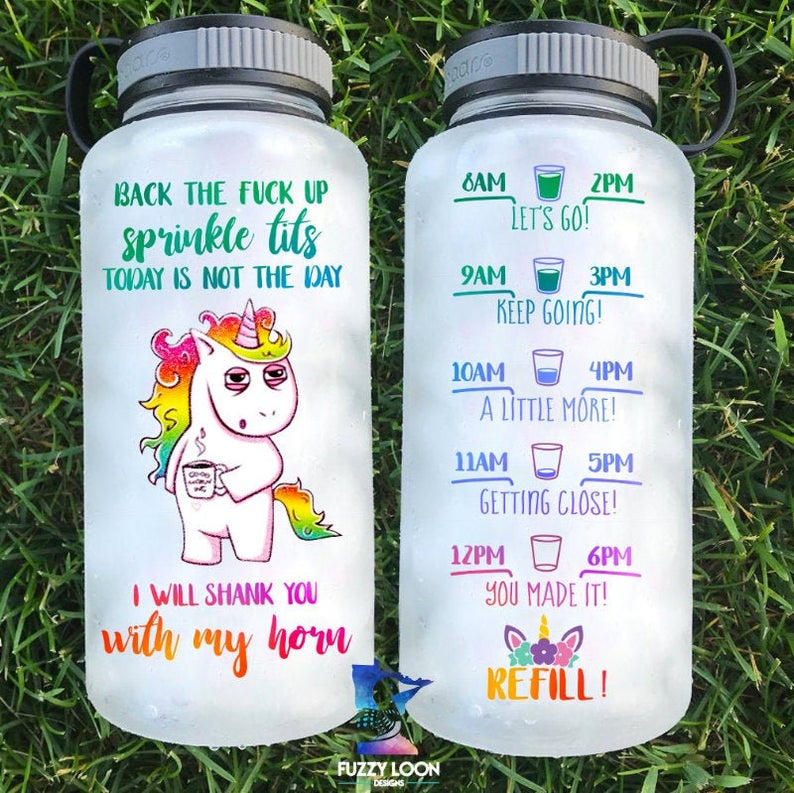 Back the F up Sprinkle Tits Double Walled Tumbler Please List Font