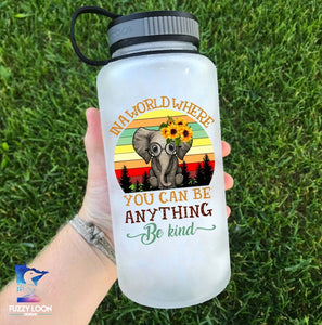 Be Kind Elephant Water Bottle | 34oz