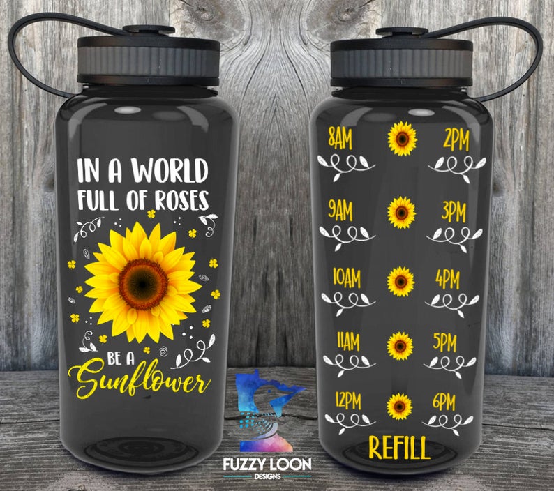 Be a Sunflower Water Bottle | 34oz