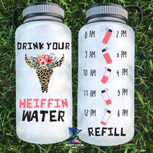 Drink Your Heiffin Water Leopard Print Water Bottle | 34oz